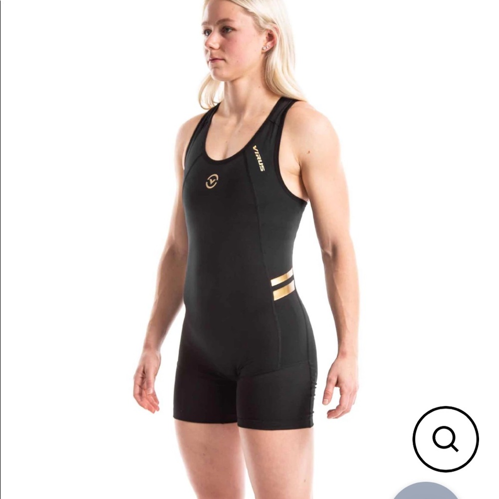 New w/tags - virus XL women’s bioceramic singlet Elevate V2 Singlet black/gold